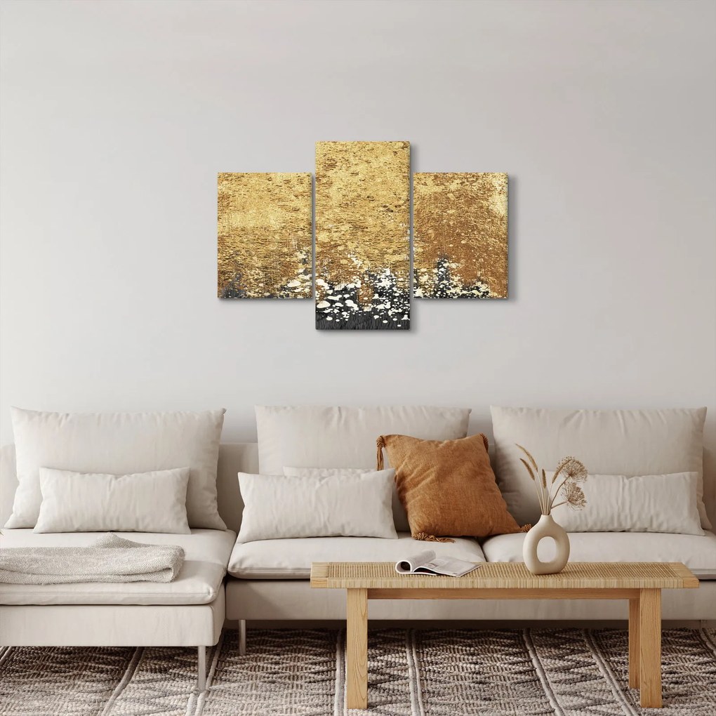 Obraz - Zlatá štruktúra N⁰3 (90x60 cm)