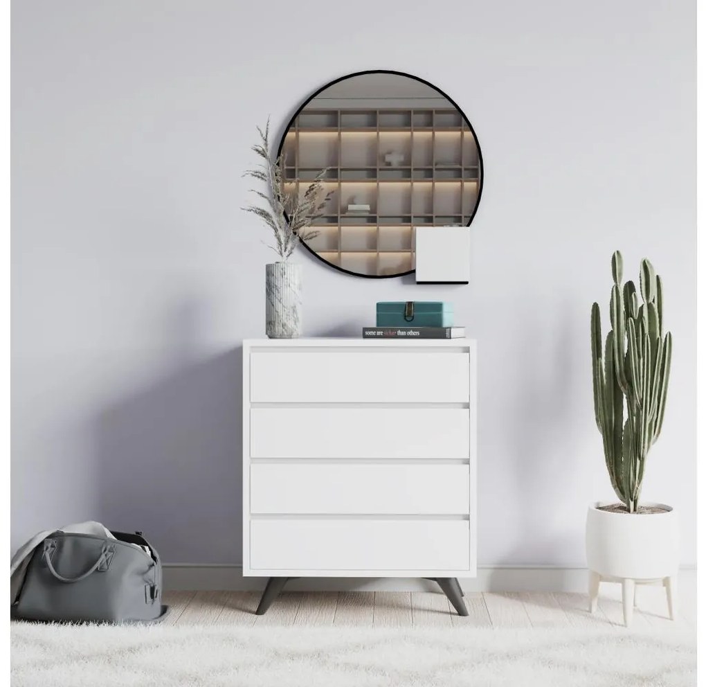 Komoda SUVERA 86x70 cm biela