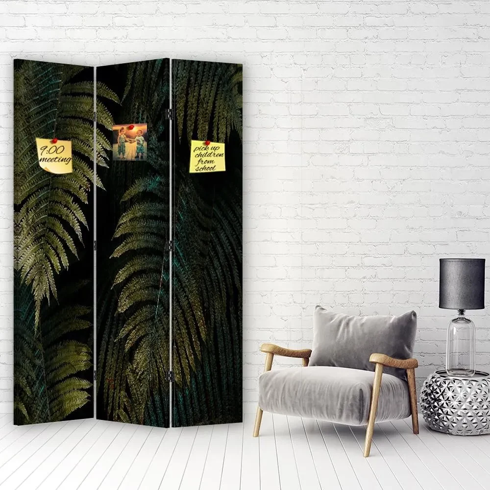 Gario Paraván Leaf in the Dark Rozmery: 110 x 170 cm, Prevedenie: Klasický paraván