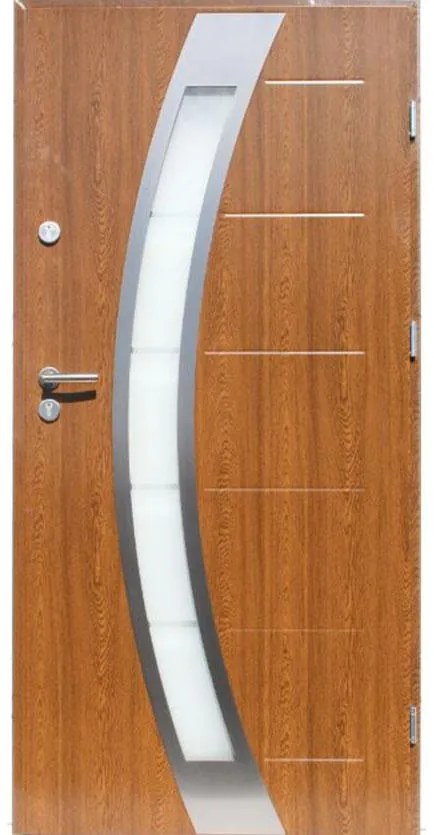 Dvere vchodové Cordoba 01 90P zlatý dub