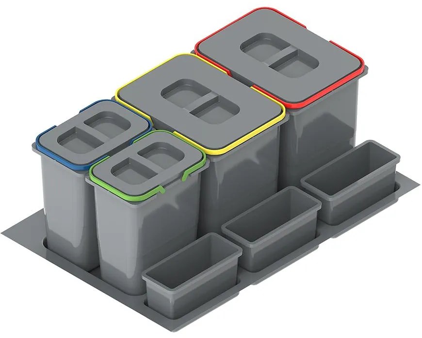 Nádoba na odpad Praktiko 80 4 dielná (2x20 l + 2x9 l)