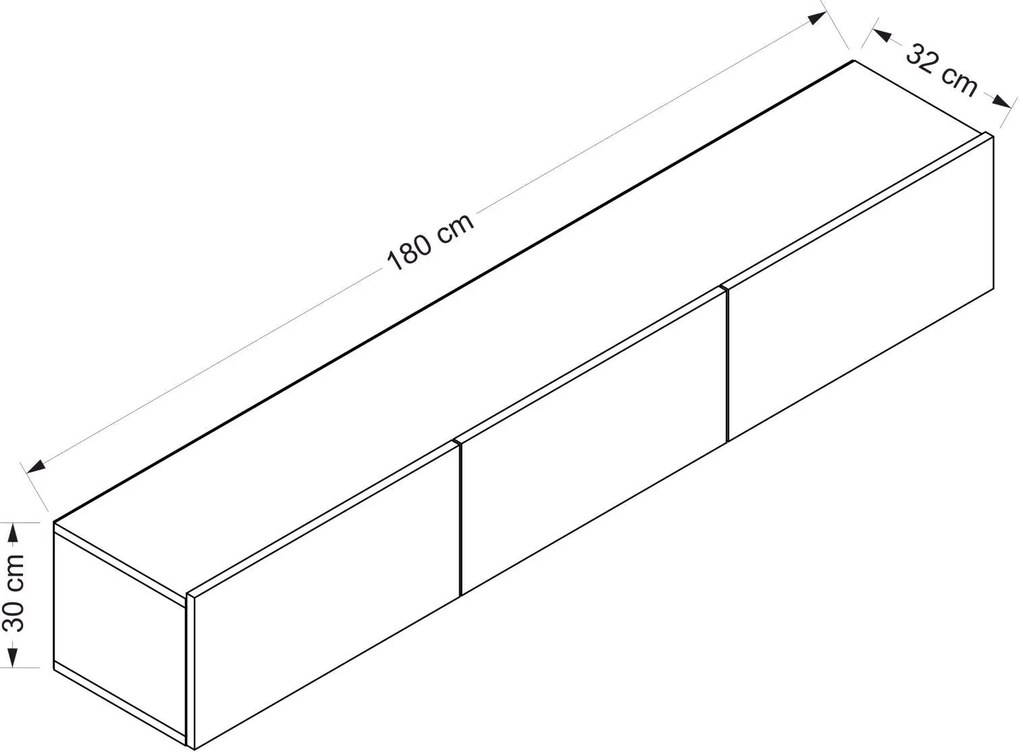 TV skrinka Rigel - White