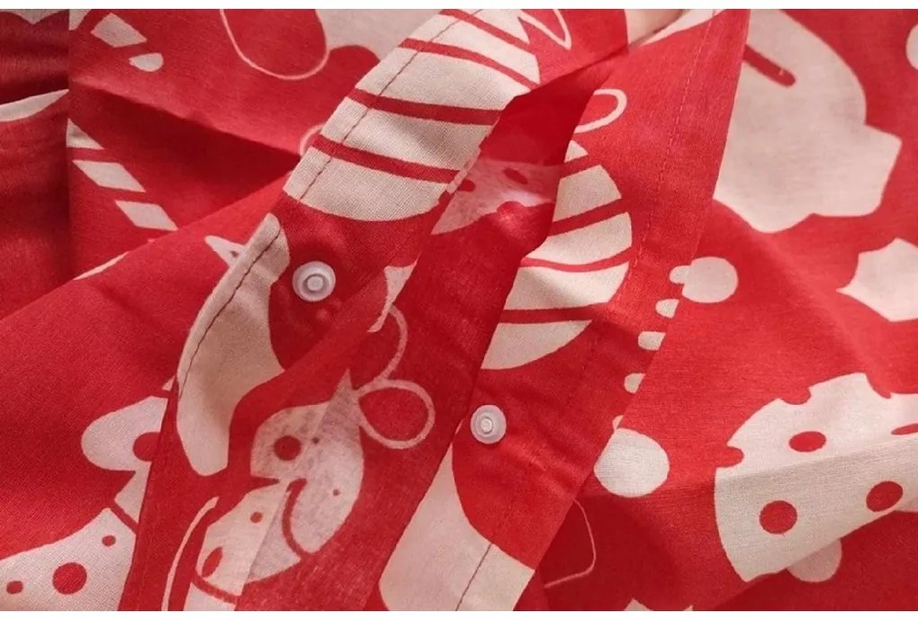 Bavlnené obliečky GIFTY červené Rozmer obliečky: 70 x 90 cm | 140 x 200 cm