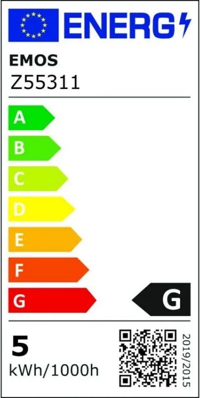 LED žiarovka DECO dymová A60 teplá biela