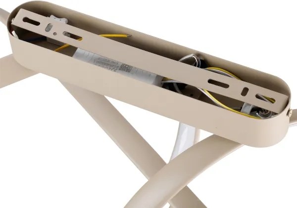 Brilagi-LED Stmievateľný prísadený luster TWISTER LED/60W/230V 3000-6000K béžový + diaľkové ovládanie