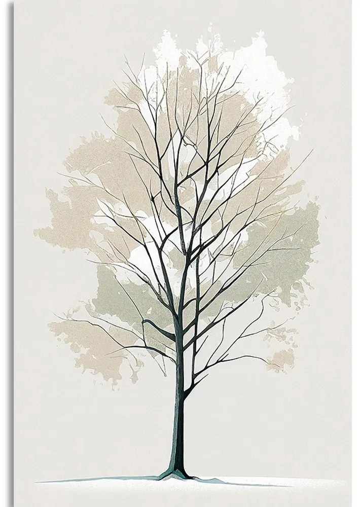 Obraz minimalistický strom Varianta: 80x120