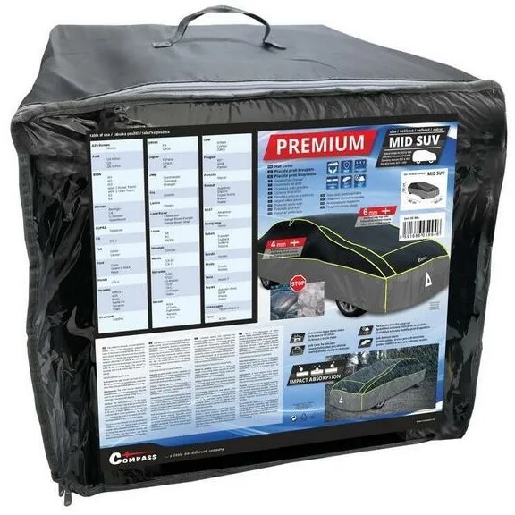 Compass Ochranná plachta proti kroupám PREMIUM MIDSUV 480 x 195 x 155 cm