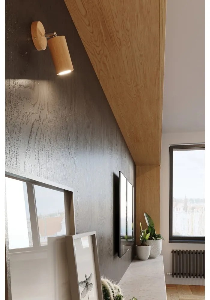 Drevené nástenné svietidlo Sollux Ludwik