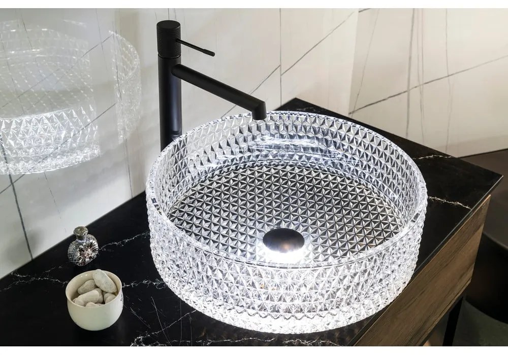 Sklenené okrúhle umývadlo ø 39,5 cm Maragua – Sapho