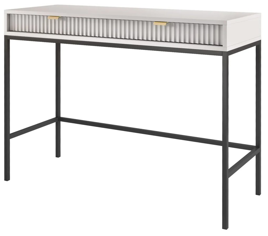 Toaletný stolík Nova 104 cm sivý/čierny