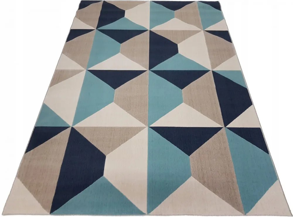 Kusový koberec PP Lorenzo sivomodrý, Velikosti 80x150cm