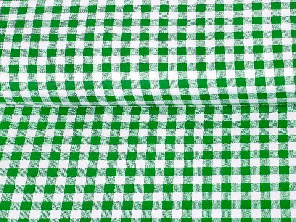 Biante Detské bavlnené posteľné obliečky do postieľky Sandra SA-058 Zeleno-biele kocky Do postieľky 100x135 a 40x60 cm