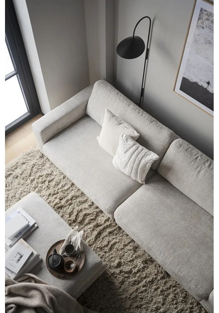 Krémová pohovka 258 cm Duncan – Rowico