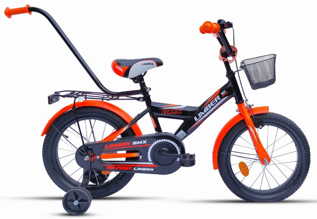 Romet Detský bicykel 16&quot; Limber Boy čierno oranžový 10&quot; 2023
