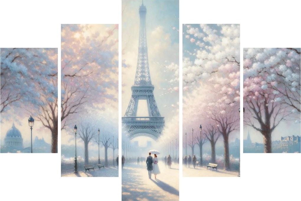 Obraz - Maľba z Paríža (150x105 cm)