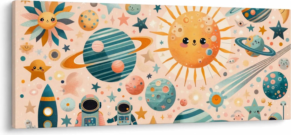 Obraz - Kúsky z vesmíru (120x50 cm)