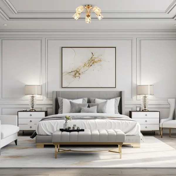 Brilagi - Prisadený luster MEGAPOLIS 5xE14/60W/230V zlatá