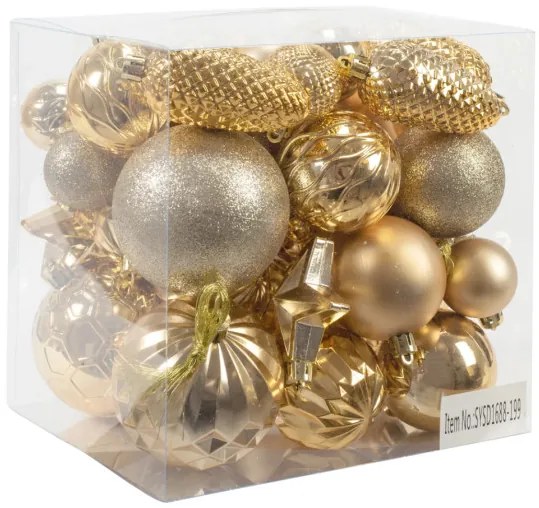 Vianočné ozdoby SYSD1688-199 (45ks)