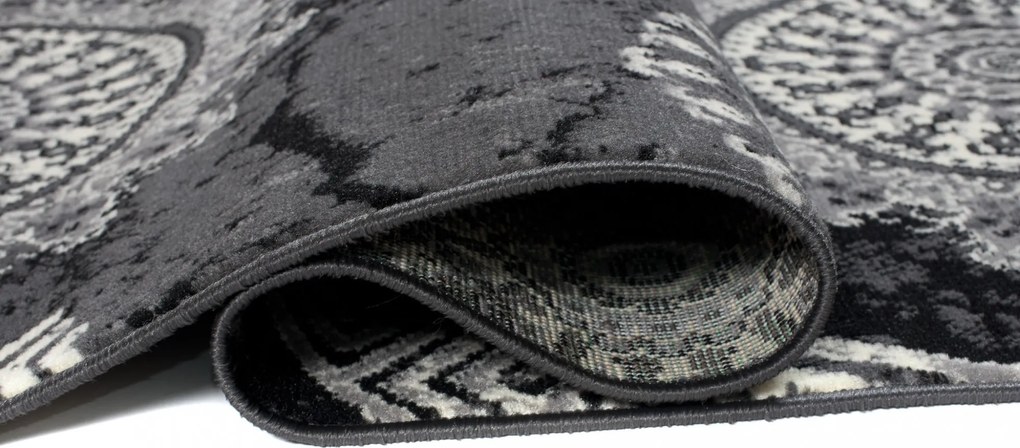 Behúň TAPIS Rosette - tmavo šedý