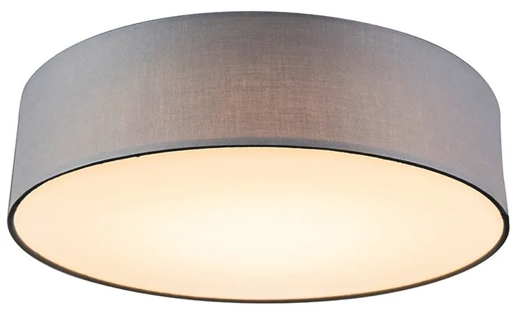 Stropné svietidlo sivé 40 cm vrátane LED - Drum LED