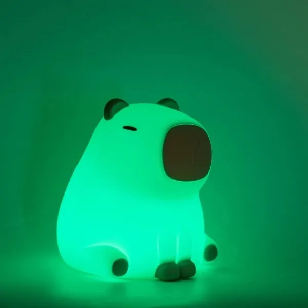 LED RGBW Stmievateľná detská lampa LED/1W/5V USB 1200 mAh kapybara