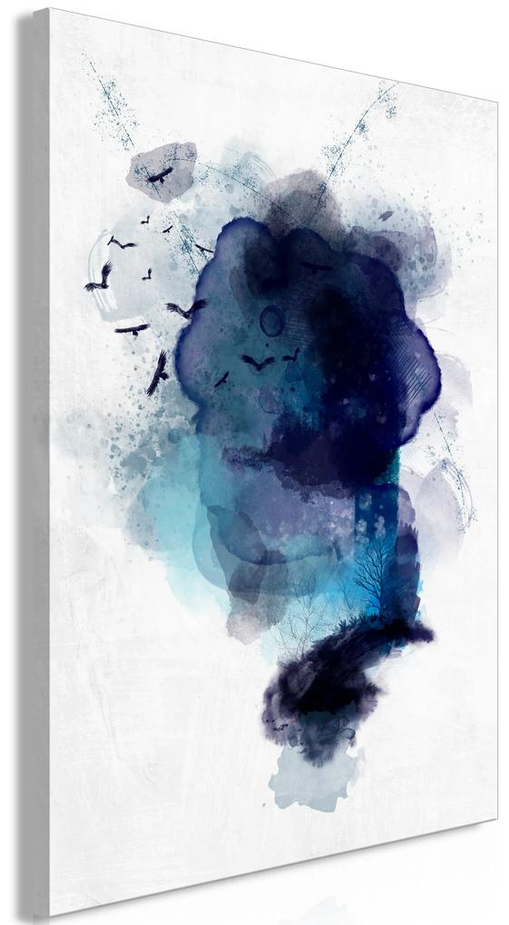 Artgeist Obraz - Blue Memory (1 Part) Vertical Veľkosť: 80x120, Verzia: Premium Print
