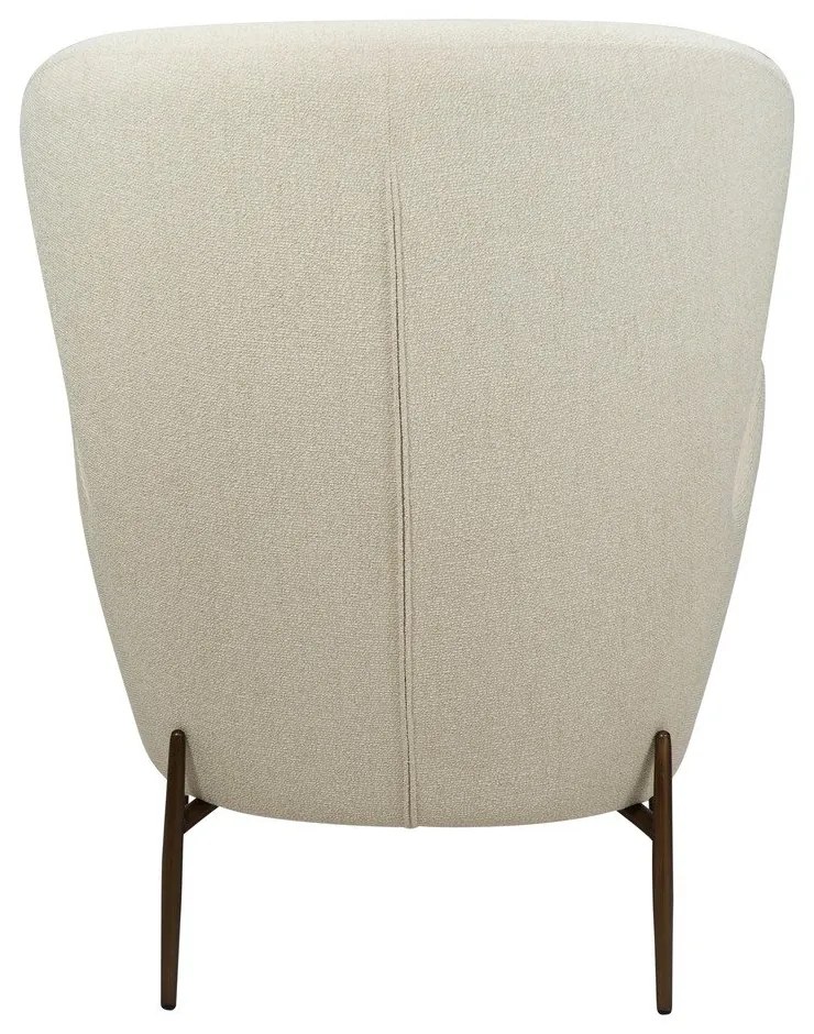 Krémové kreslo z textílie buklé Glam – DAN-FORM Denmark