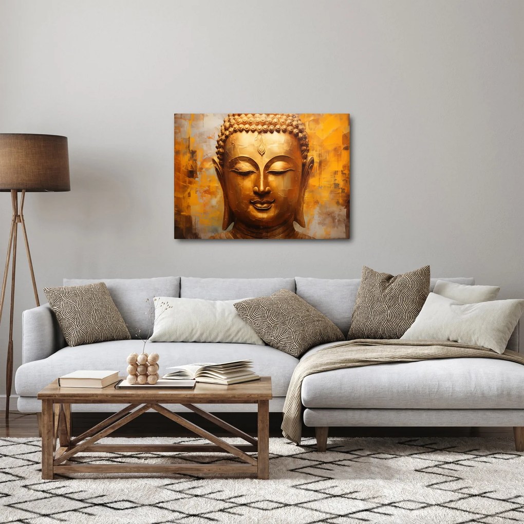 Obraz - Budha, olejomaľba (70x50 cm)