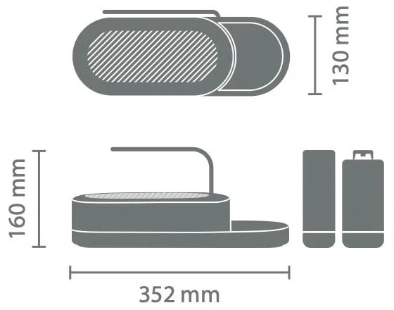 Sivý plastový stojan na umývacie prostriedky SinkStyle – Brabantia
