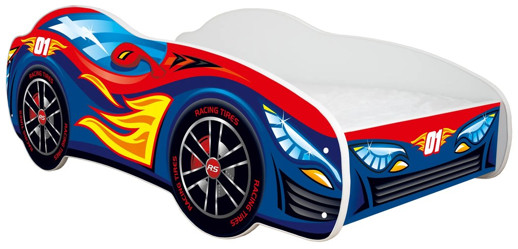 TOP BEDS Detská auto posteľ Racing Cars 140cm x 70cm - 01