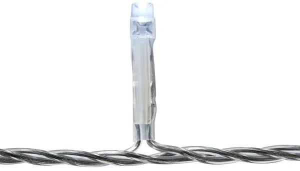 Nedis CLLC360C - LED Vianočný záves 360xLED/7 funkcií 14m IP44 studená biela