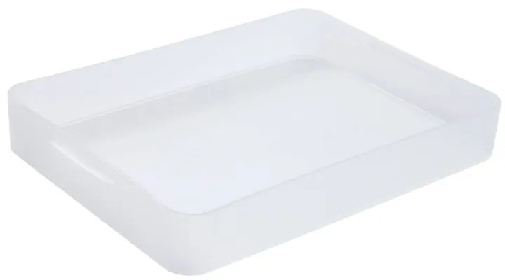 Plastový úložný organizér Pure Box A4, mliečny