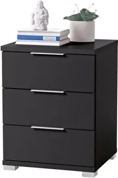 Vyšší nočný stolík Anton, čierný%