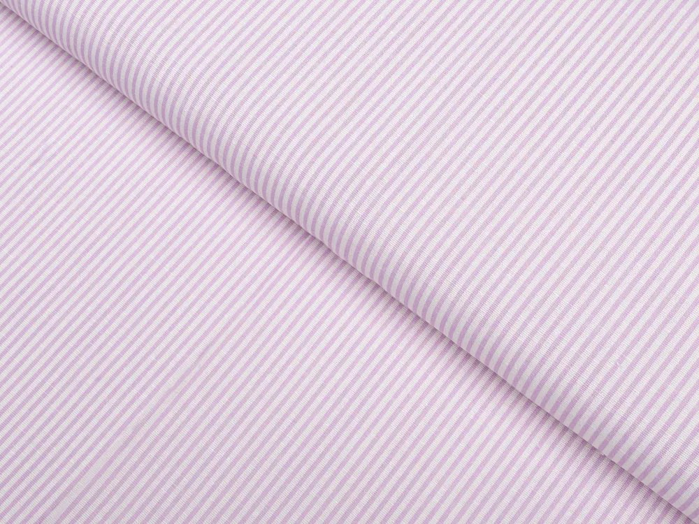 Biante Dekoračná obliečka na vankúš Leona LN-160 Svetlo fialové pásiky na bielom 50 x 70 cm