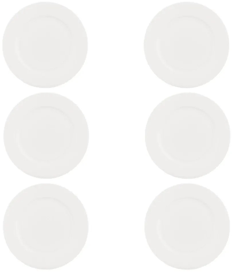 Biele porcelánové taniere v súprave 6 ks ø 27 cm Ala – Villa Altachiara