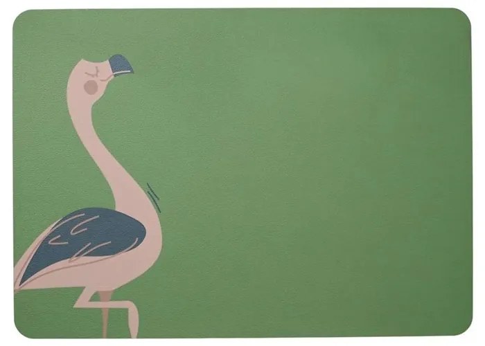 Prostírání Asa Selection "Fiona Flamingo" 33x46cm zelené