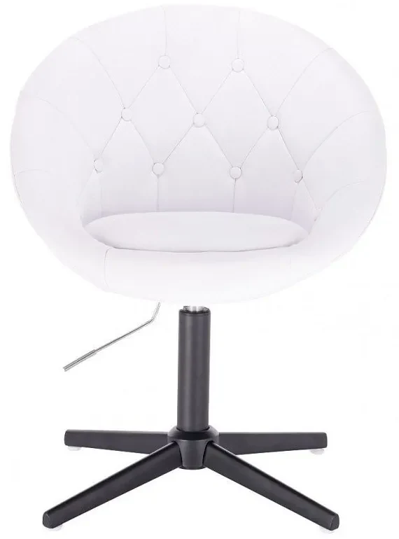 LuxuryForm DESIGN Kreslo VERA na čiernom kríži - biele