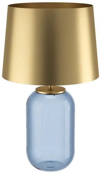 Eglo 390064 - Stolná lampa CUITE 1xE27/40W/230V zlatá/modrá