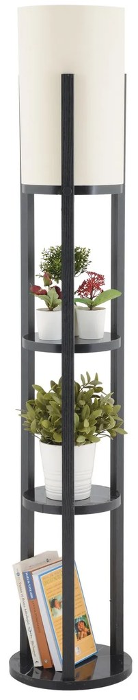 Stojacia lampa Nora II čierna