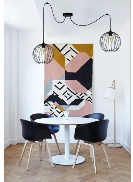 Luster na lanku MATT 2xE27/60W/230V pavúk