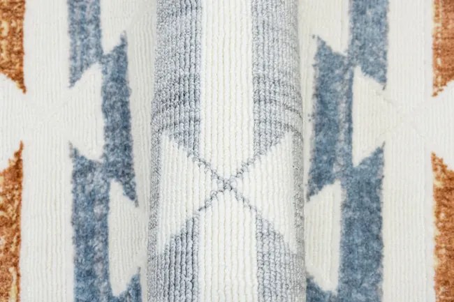 Koberec BROADWAY C0784 biely / žltý / krémový