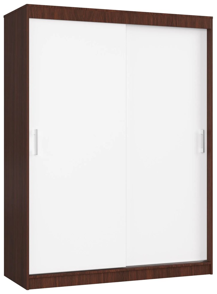 Šatníková skriňa Cosimo  (wenge + biela). Akcia -18%. Vlastná spoľahlivá doprava až k Vám domov. 1069440