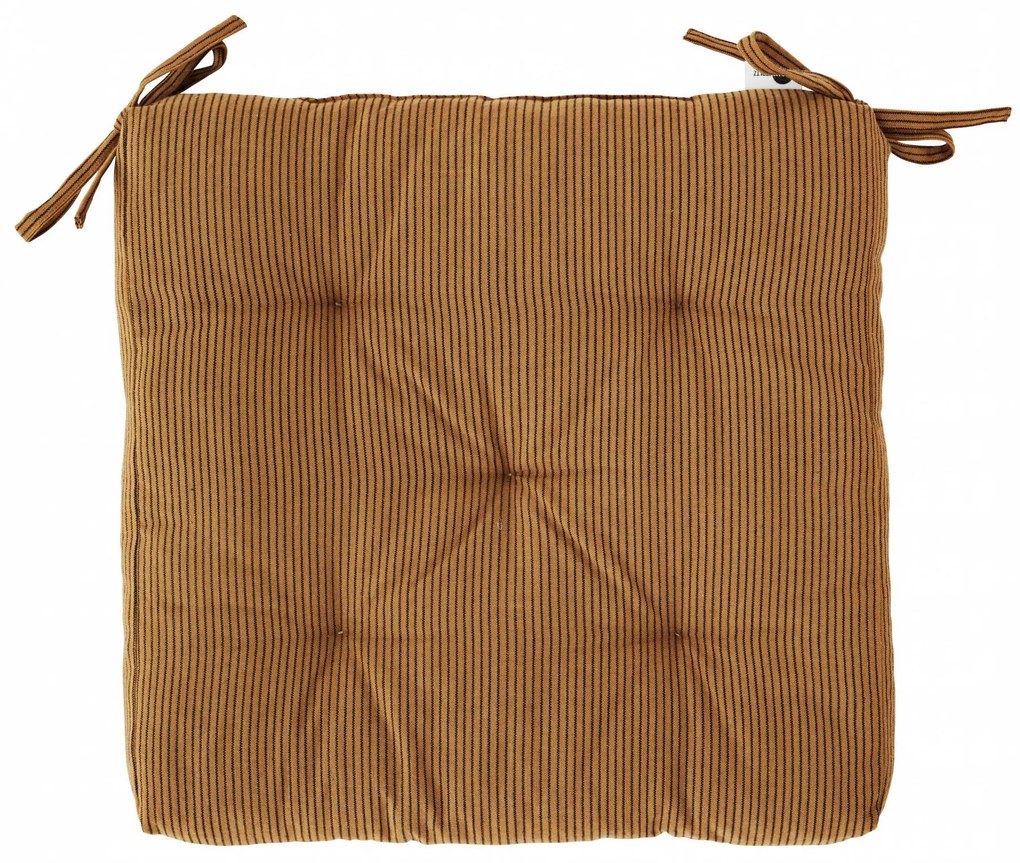 MADAM STOLTZ Sedák na stoličku Sugar Almond Stripe 45×45 cm