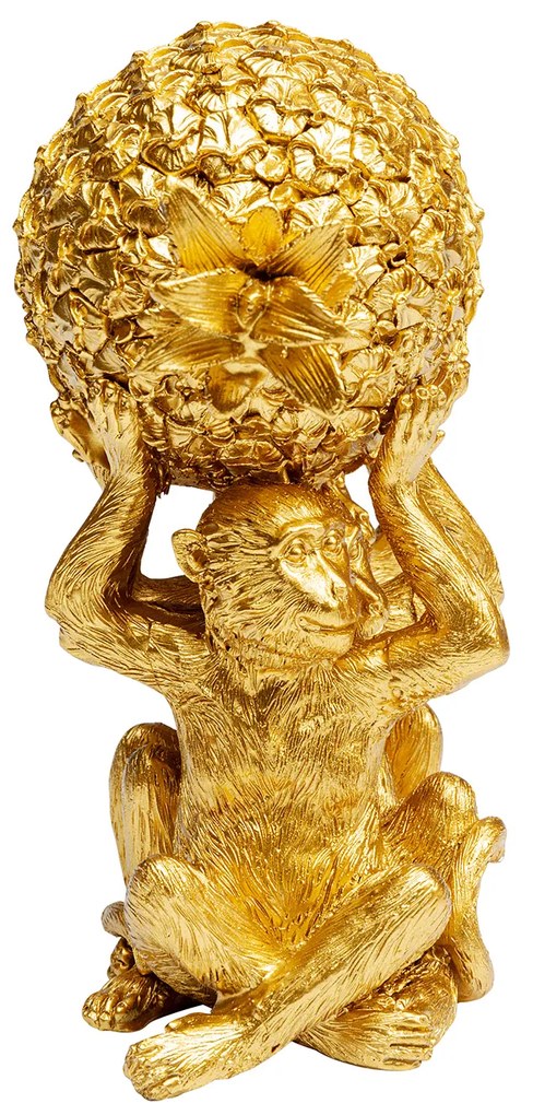 Pineapple dekorácia zlatá 16 cm
