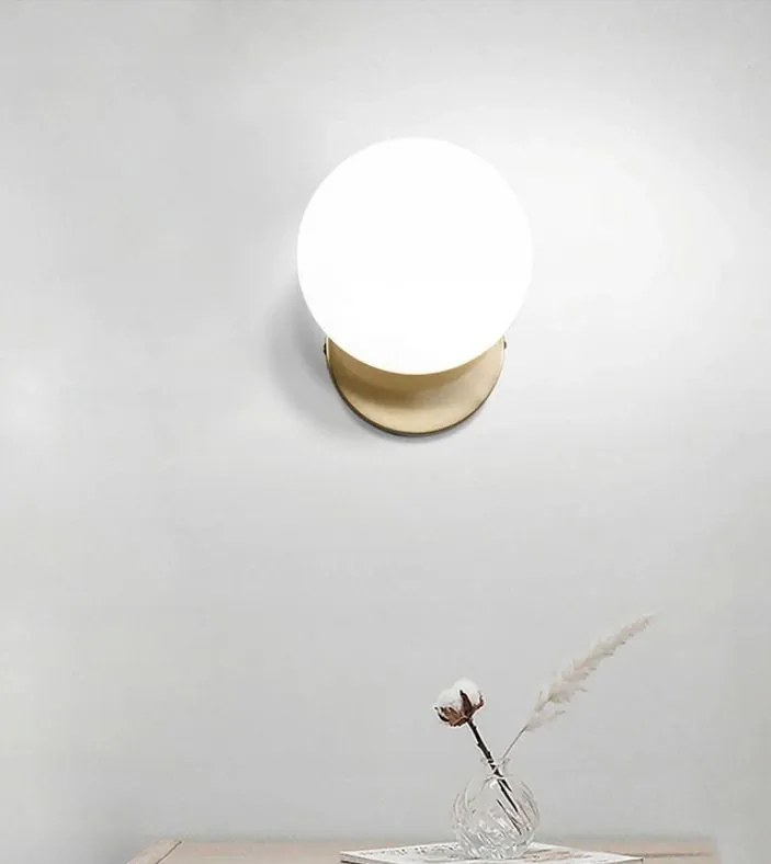 Toolight Toolight, sklenená nástenná lampa 1xE27 APP950-1W, zlatá, OSW-06684