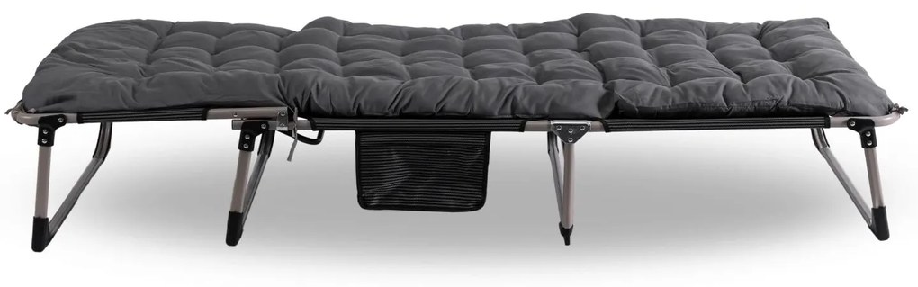 Záhradné lehátko Venden (sivá) . Akcia -22%. Vlastná spoľahlivá doprava až k Vám domov. 1119322