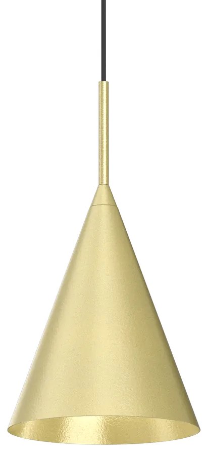 Závesné svietidlo Capital, 1x zlaté kovové tienidlo, (fi 17cm), b