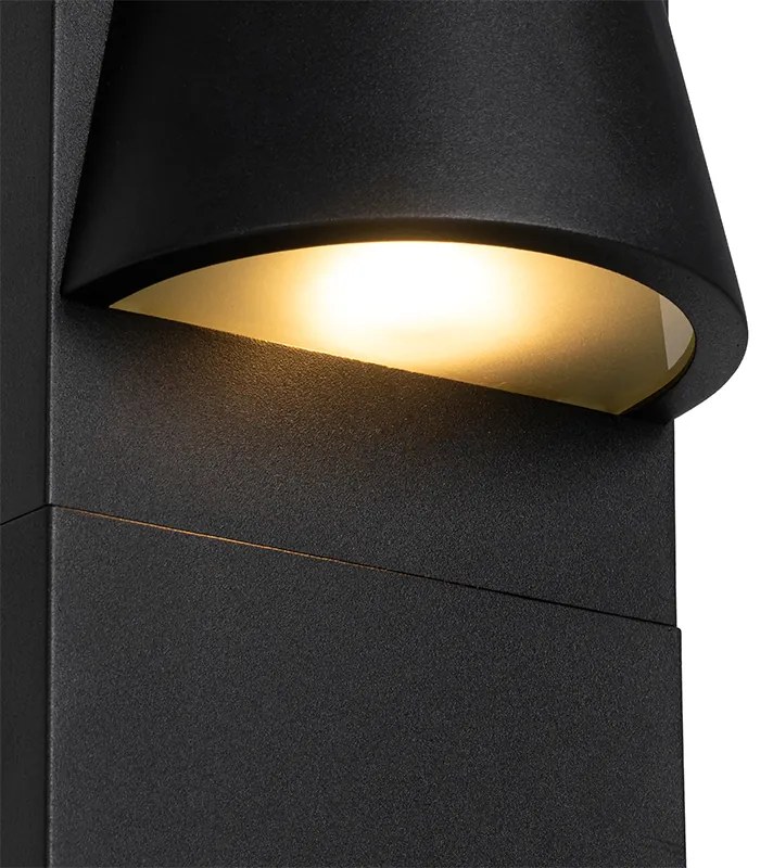 Priemyselná vonkajšia stojaca lampa čierna IP44 - Femke