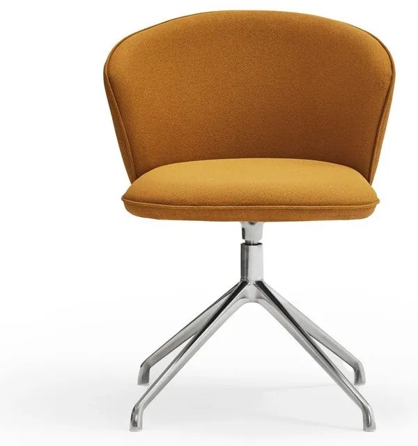 Čalúnené jedálenské kreslá v súprave 2 ks v horčicovej farbe Add – Teulat