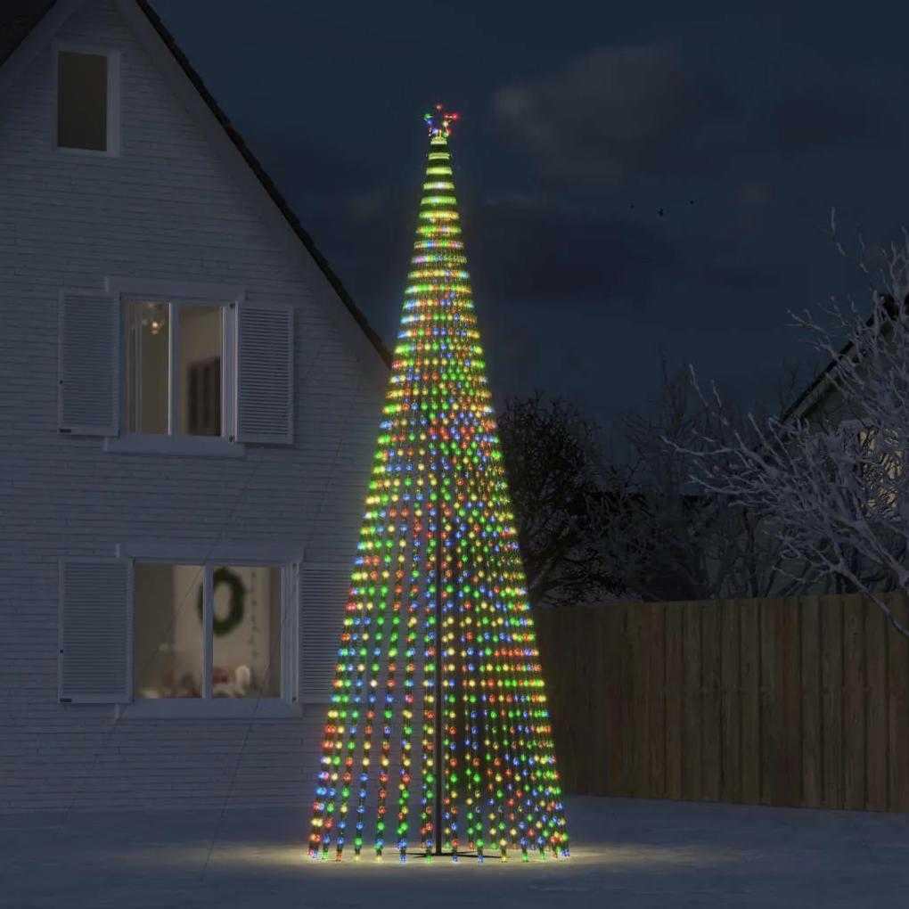 Vianočný stromček svetelný kužeľ 1544 LED farebný 500 cm 358075